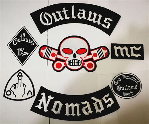 outlaw biker club patches|outlaw biker patches meanings.